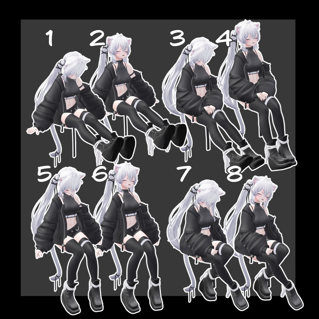 【アバター追加予定あり】おやすみポーズ【5アバター対応】