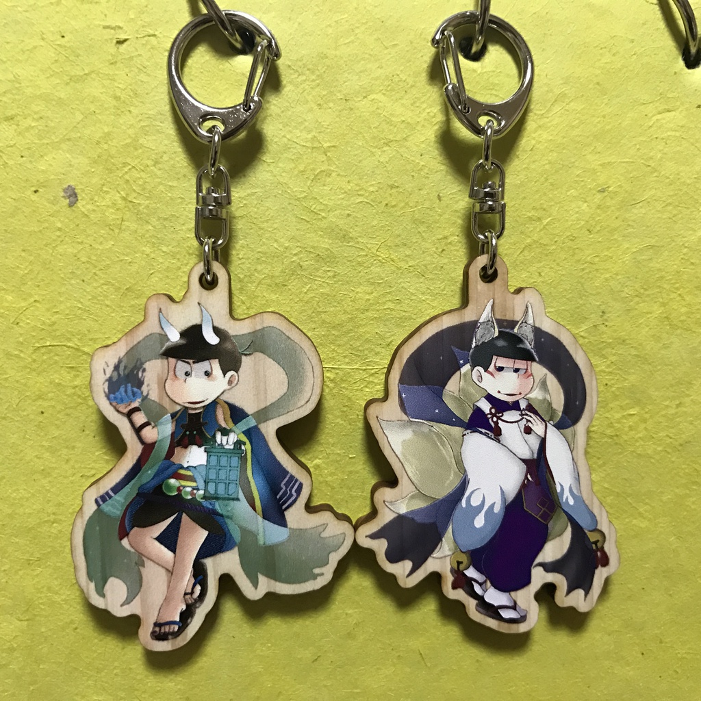 【おそ松さん】妖怪松ウッドキーホルダー(色松)