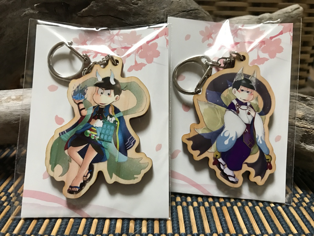 【おそ松さん】妖怪松ウッドキーホルダー(色松)