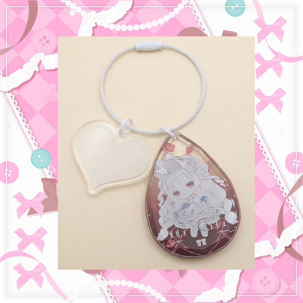 【在庫販売】宝石カットアクリルキーホルダー