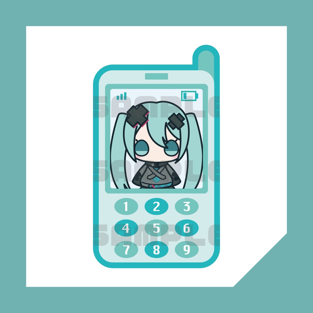 【プロセカ】バツミクステッカー