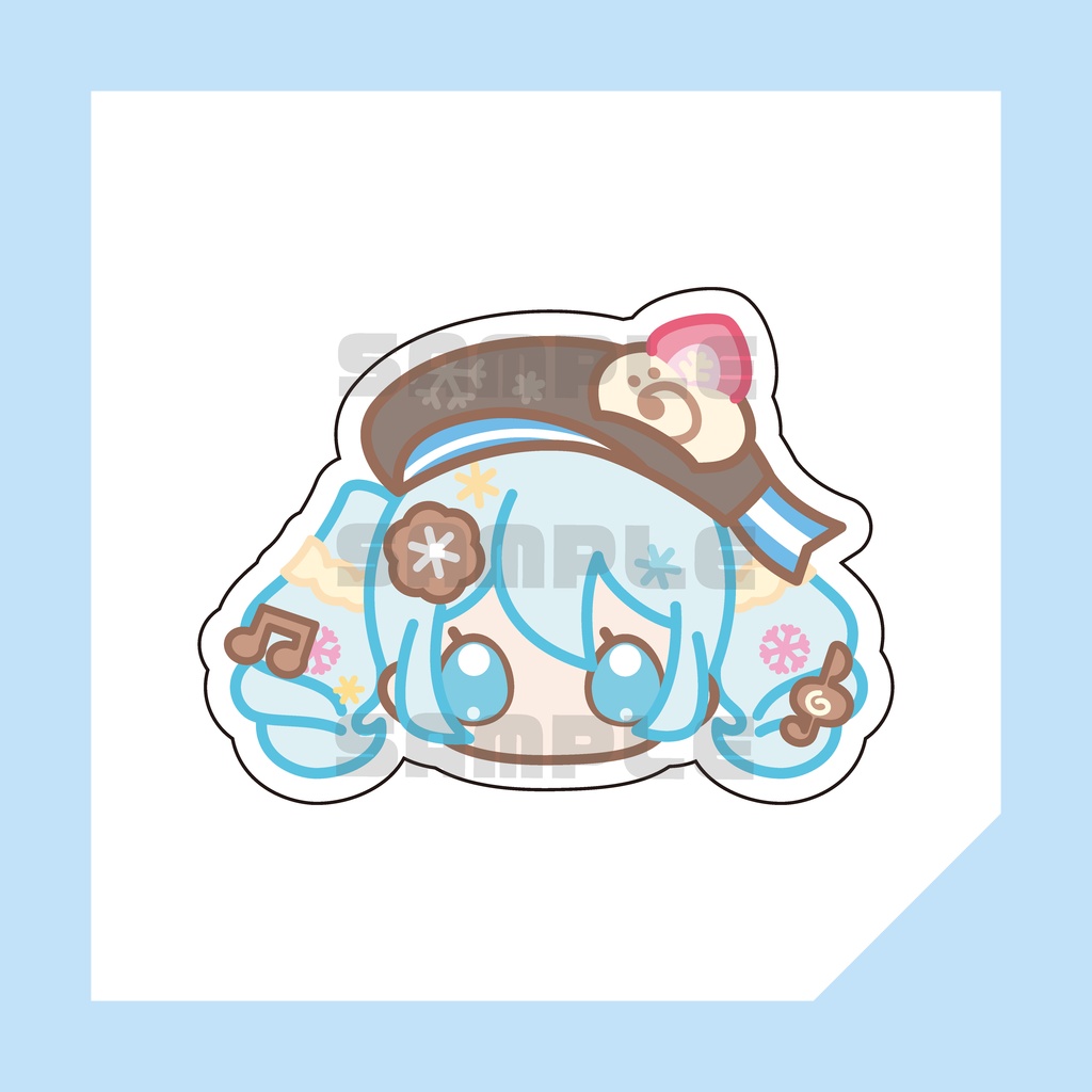 【雪ミク26】ヘアクリップ