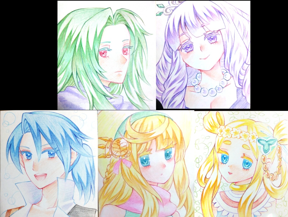アナログ色紙