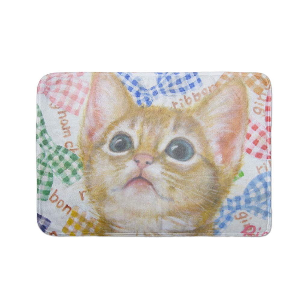 「Gingham ribbon」ブランケット