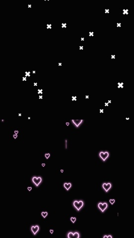 ハートとバツがただ浮いてるフリーmv素材