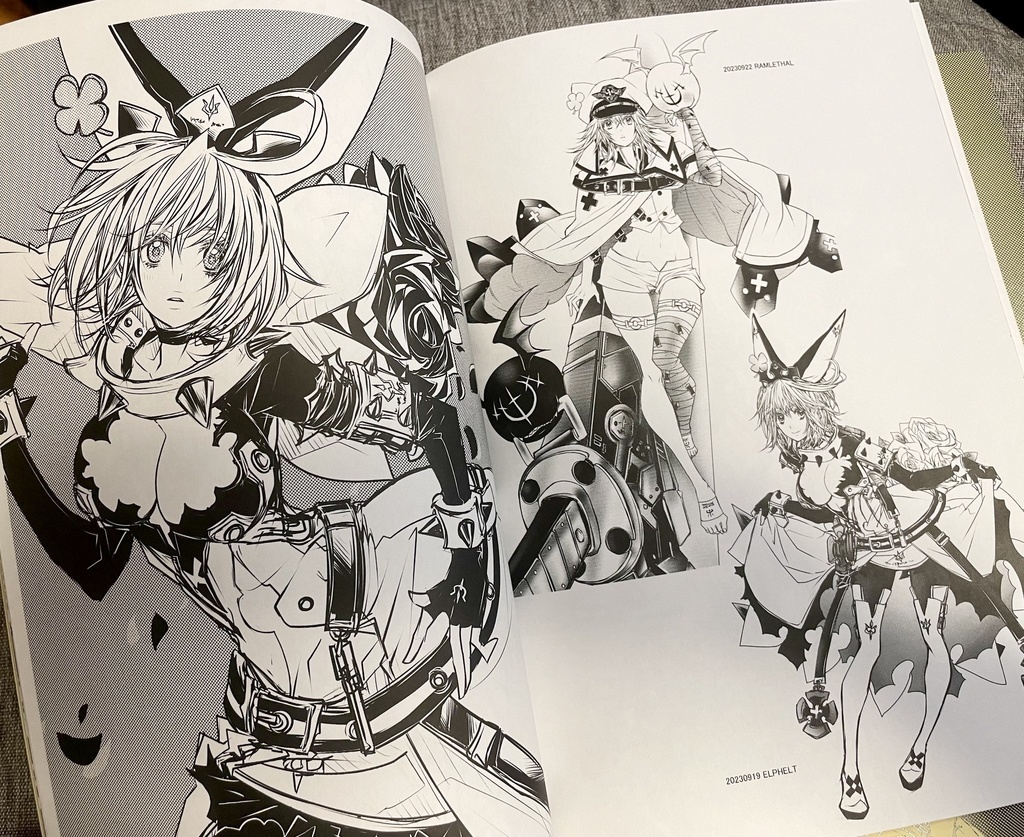 黒白-GUILTY GEAR FANART"MoNoKuRo"ILLUSTRATION BOOK