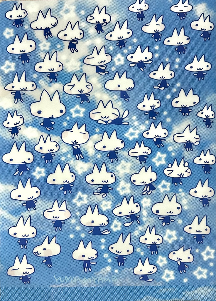 ねこちゃんふわふわクリアファイル