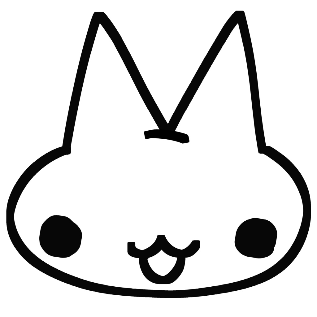 ねこちゃんお顔ステッカー