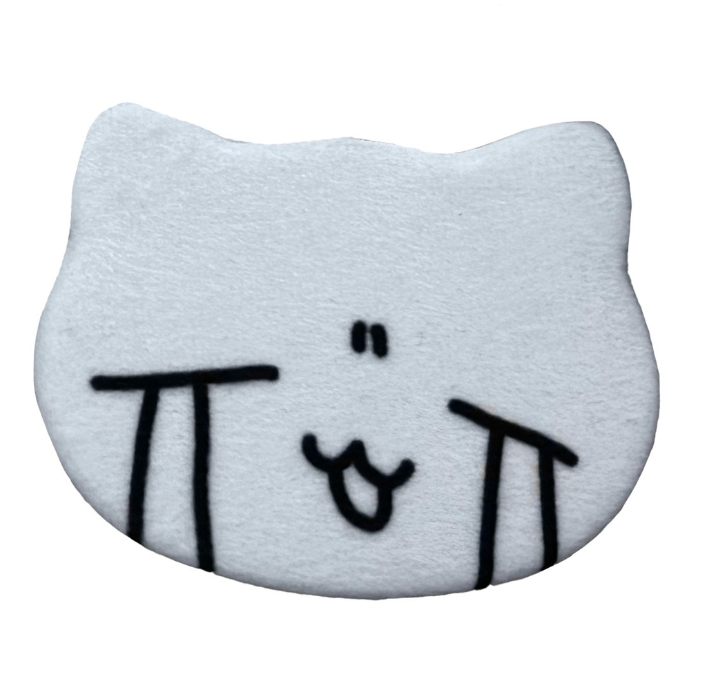 ふわふわ缶バッジ（泣）
