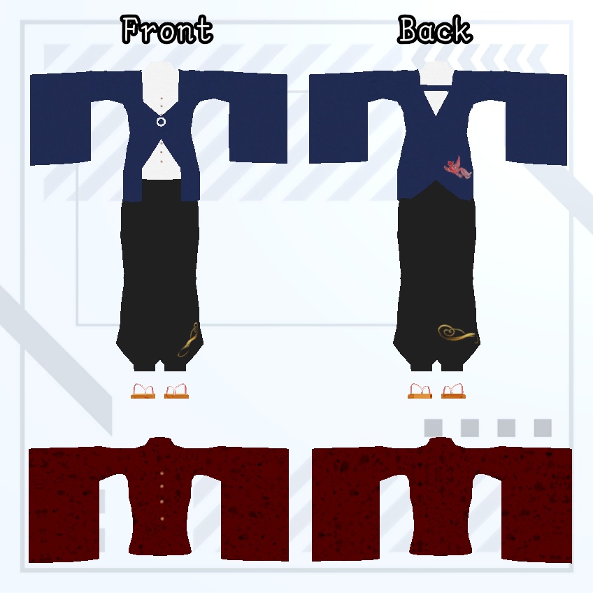 【碼希-まき-向け衣装】和袖コーデ