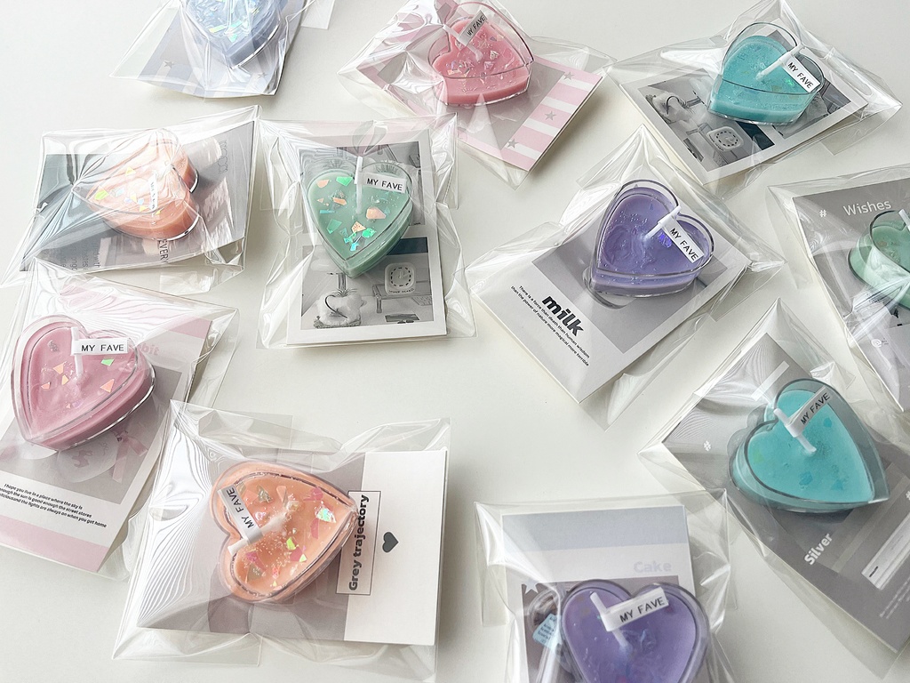  【再販未定】aurora heart candle