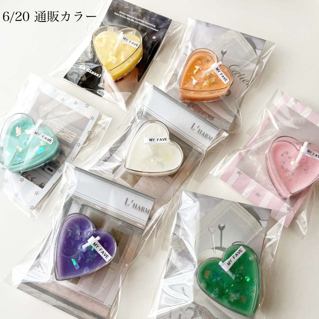 【再販未定】aurora heart candle