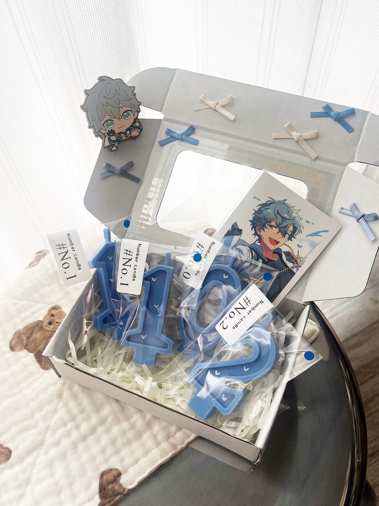 【3/13〜3/19 21:00】Number candle ( 黄/緑 )