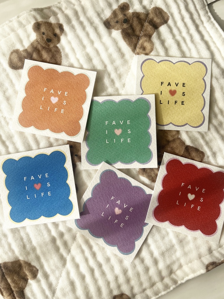 【再販未定】推し色インテリアカード