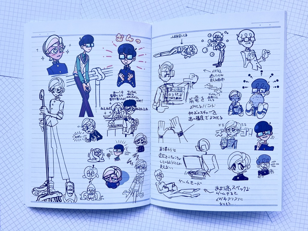 DOODLE IN THE NOTEBOOK 設定・らくがき集2021〜2024