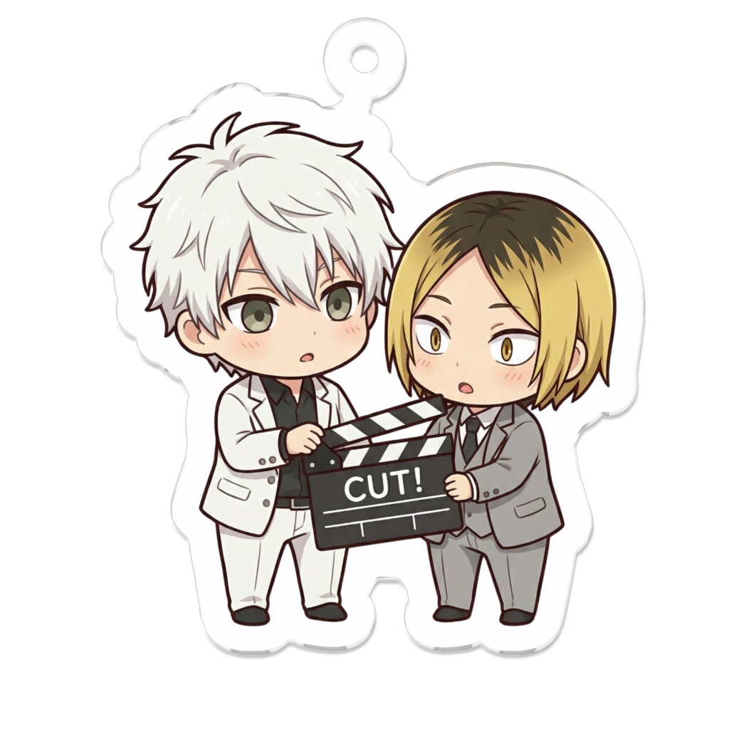 ハイキュー!! × ブルーロック　孤爪研磨／凪誠士郎【アクリルキーホルダー】※購入特典あり　サイズ50 × 50m 