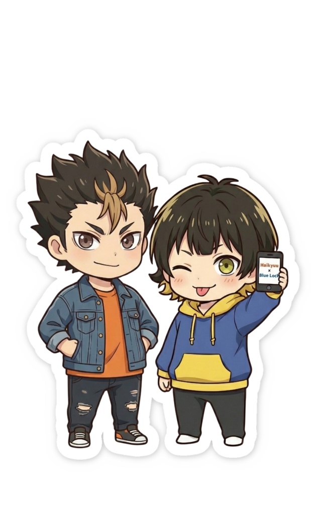 ハイキュー×ブルーロック【スマホステッカー】
