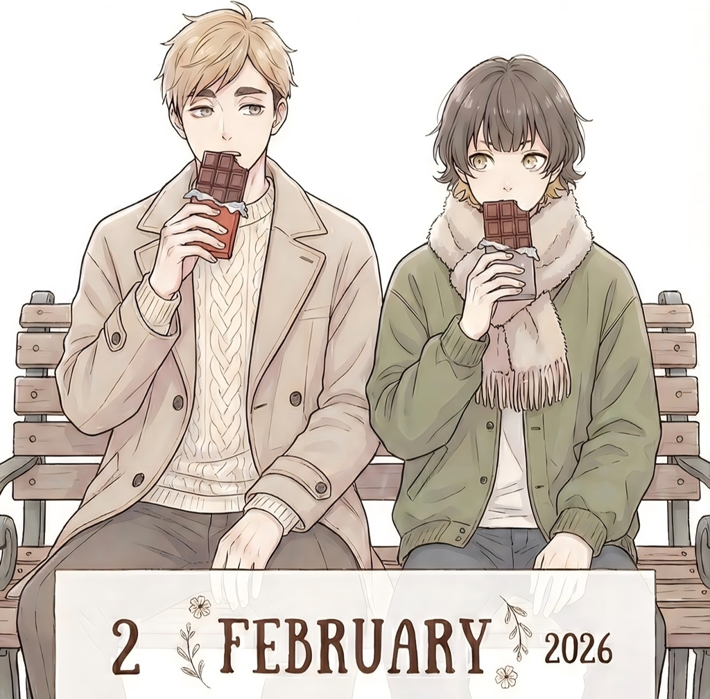 ハイキュー×ブルーロック　２月カレンダー(未公開画像５枚)