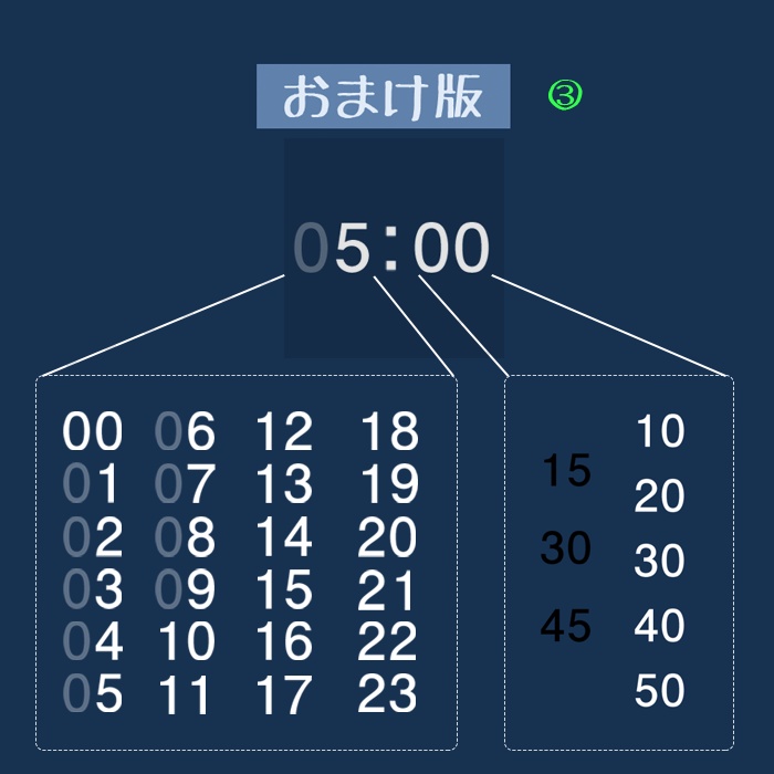 【APNG】デジタル時計表示