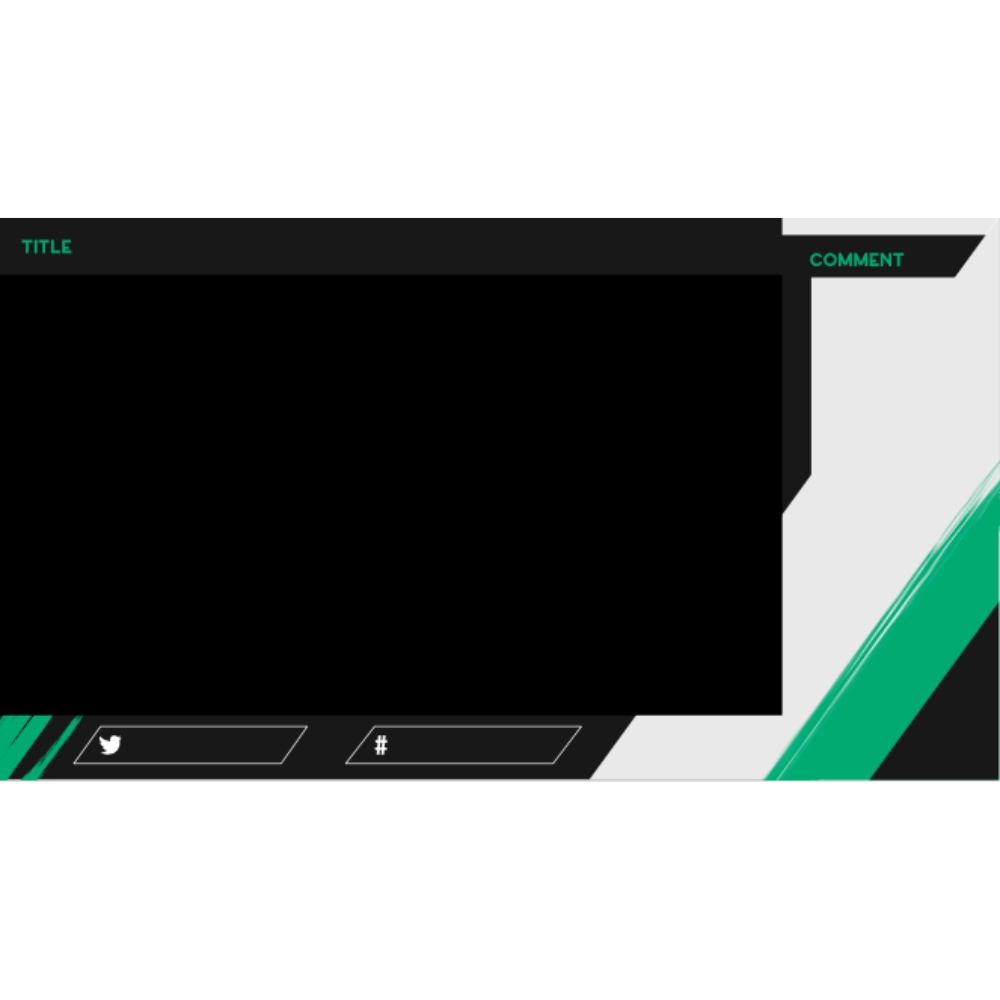 シンプルでかっこいい配信画面・オーバーレイ