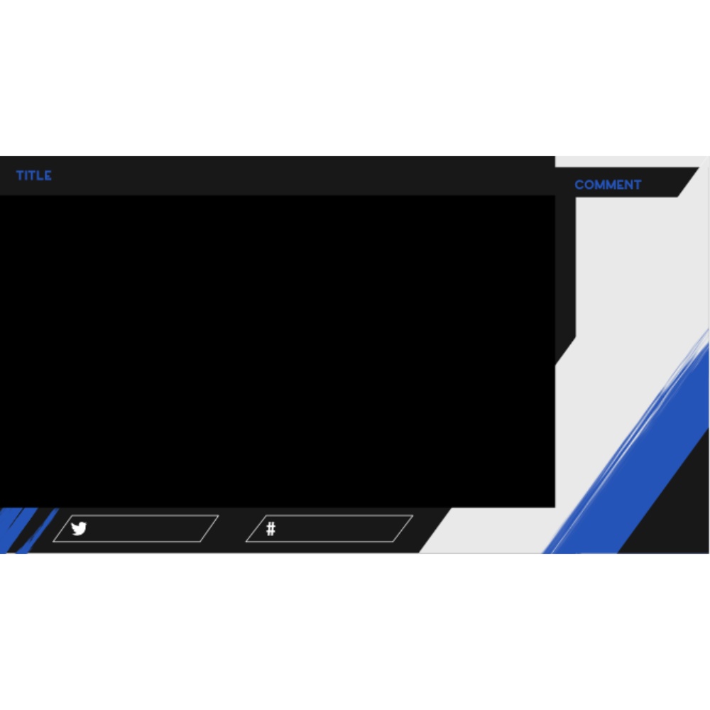 シンプルでかっこいい配信画面・オーバーレイ