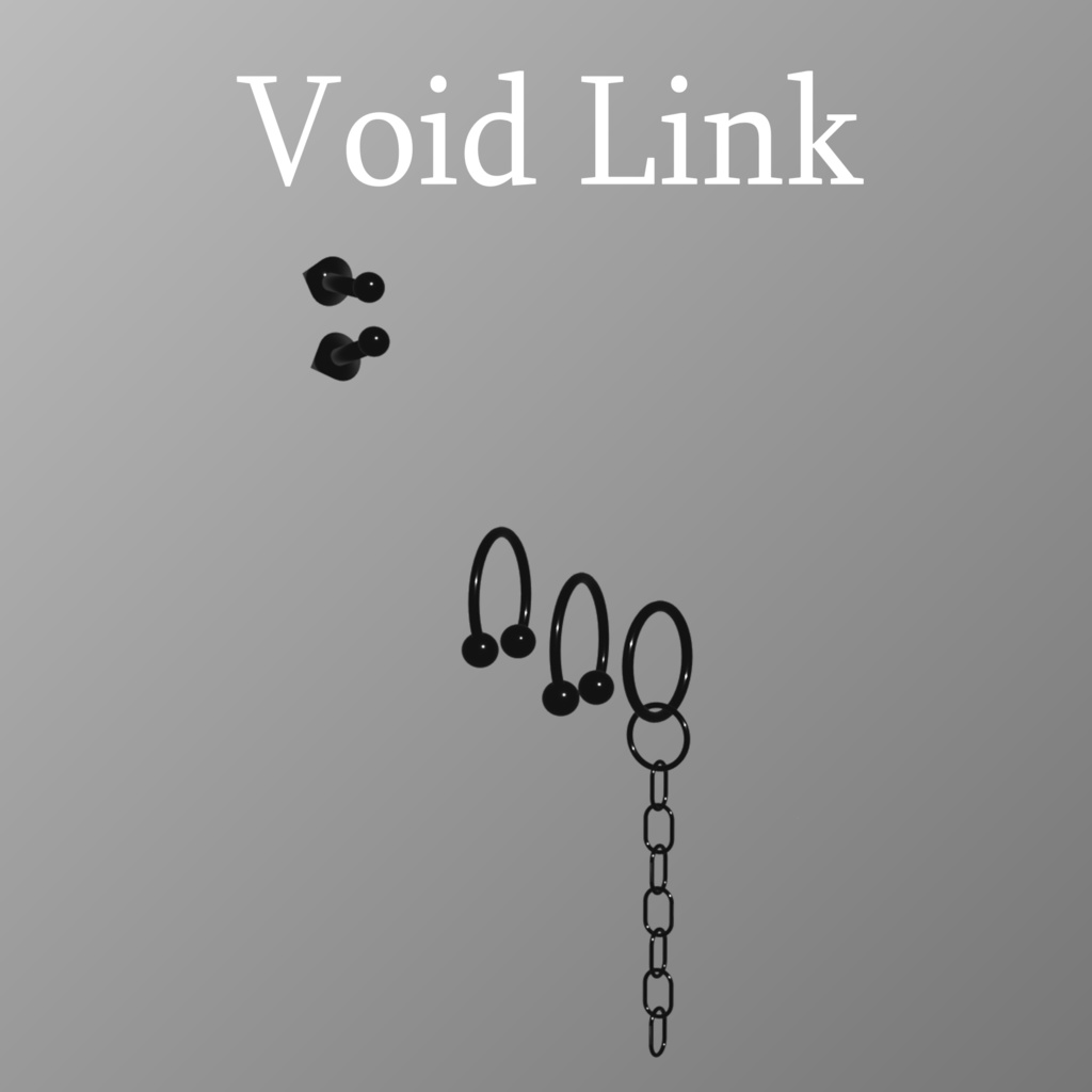 【無料】Void Link ~Mema式チェーンピアス~