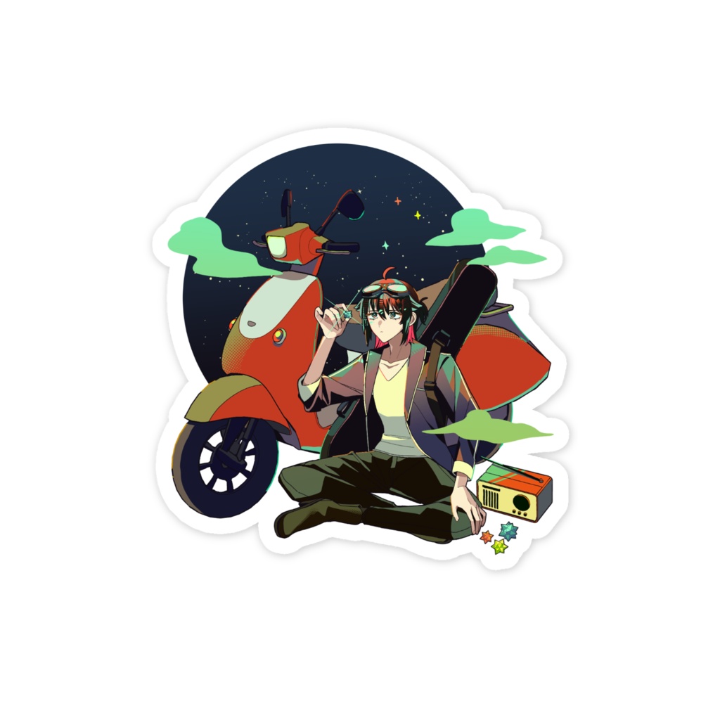 スマホステッカー【2周年記念】【イザナギ・エルヴァ】