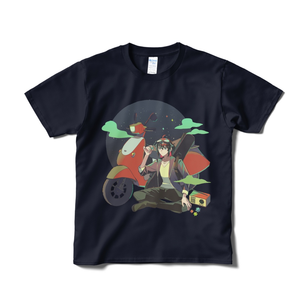Tシャツ ネイビー【2周年記念】【イザナギ・エルヴァ】