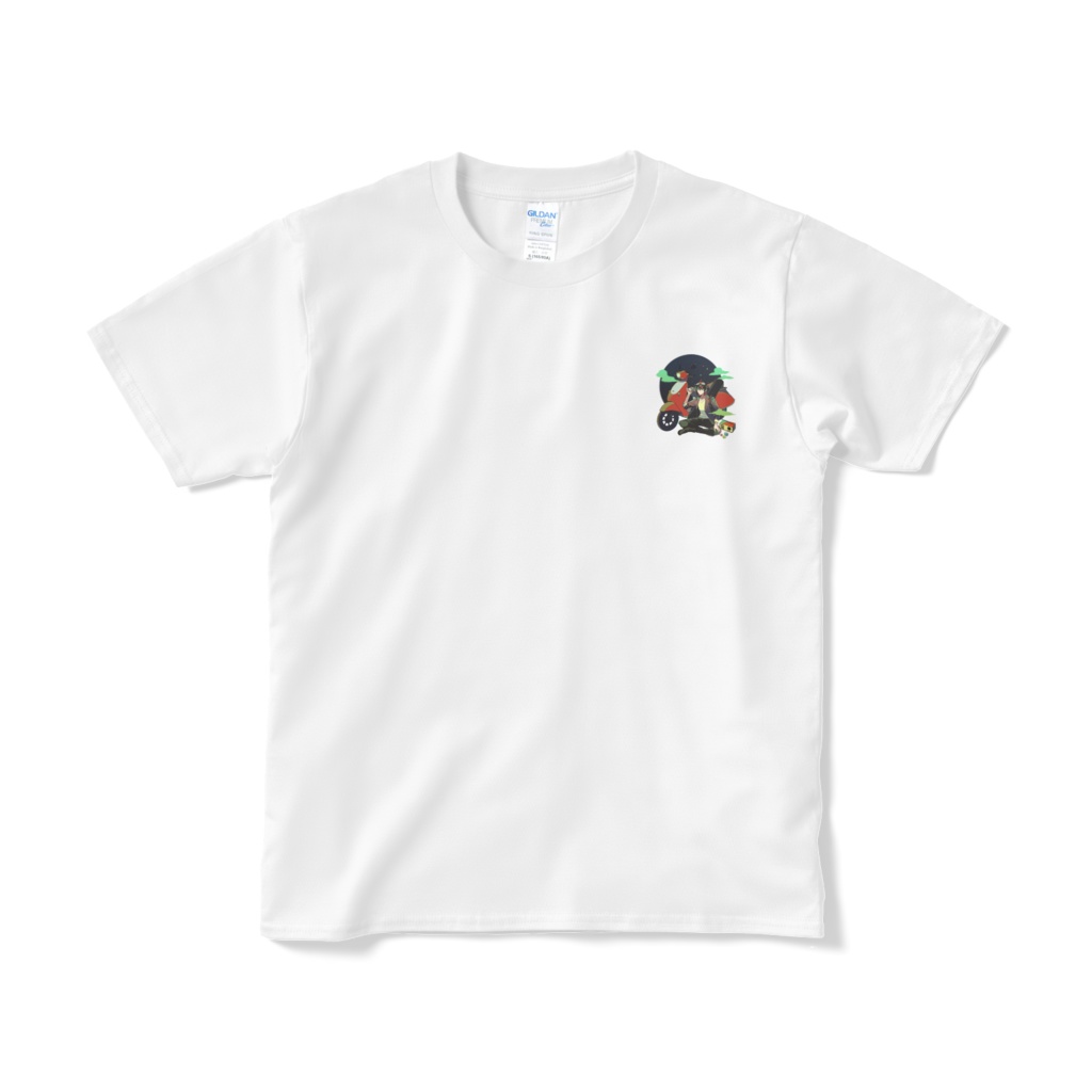 Tシャツ(ワンポイント) ホワイト【2周年記念】【イザナギ・エルヴァ】