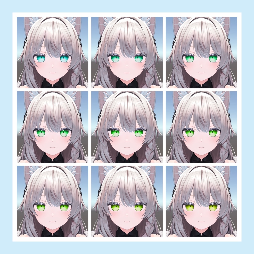 【しなの用】無駄にカラバリが細かいアイテクスチャ(ヴァリアス アイ)