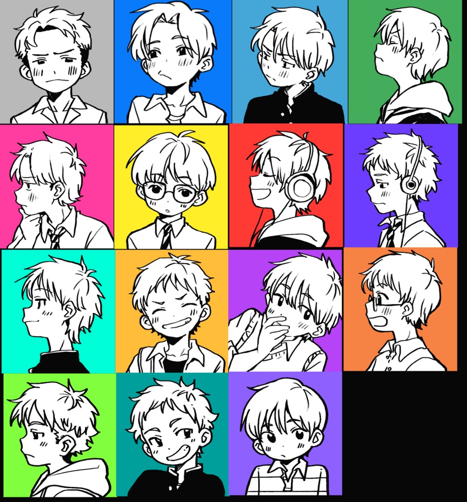 汎用少年アイコン