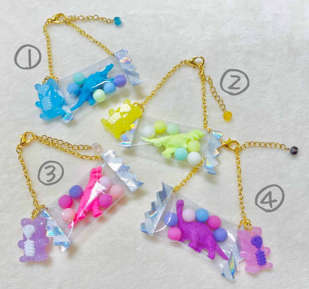 推しカラーきょうりゅう(スケルトンくまver)