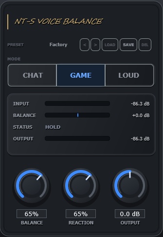 【🎉リリースセール🎉 ~7/11】配信・通話マイク音量安定化VST3|Voice Level Stabilizer|NT-S VOICE BALANCE