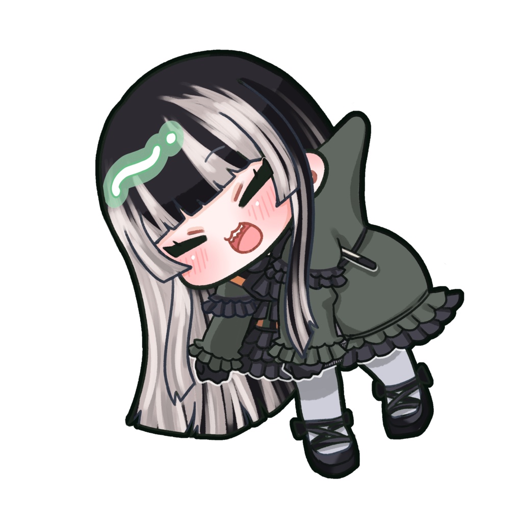 【非公式】儒烏風亭らでん　つままれ風アクリルキーホルダー【受注生産】