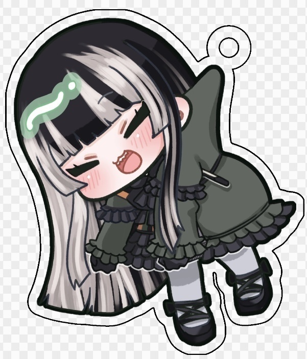 【非公式】儒烏風亭らでん つままれ風アクリルキーホルダー【受注生産】