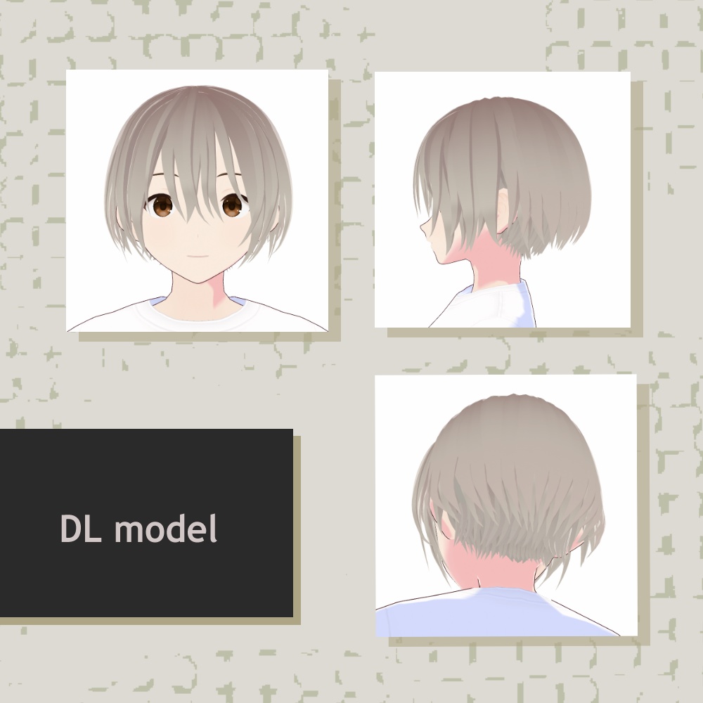 【Vroid】ショートヘア|ショートカット【ヘアスタイル】