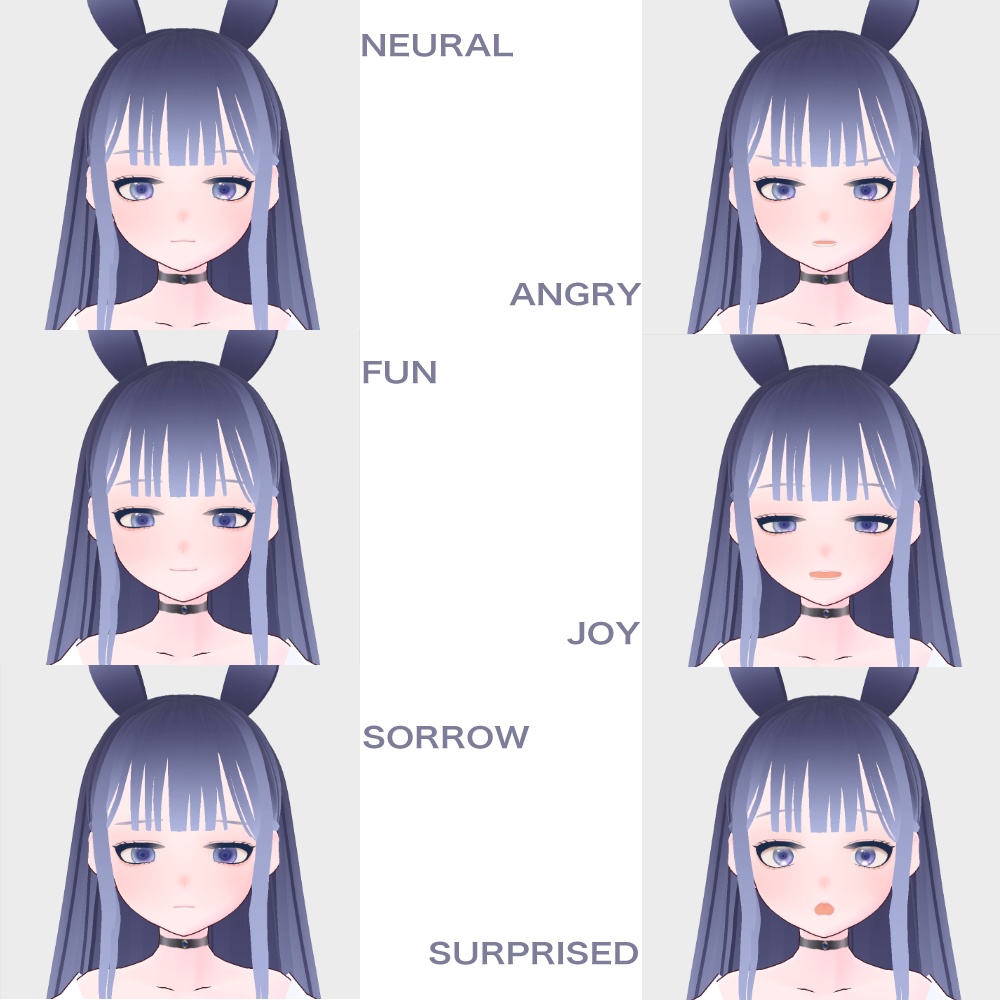 【vrm/vroid hair】Rabbit girl【vroidsutudio製】