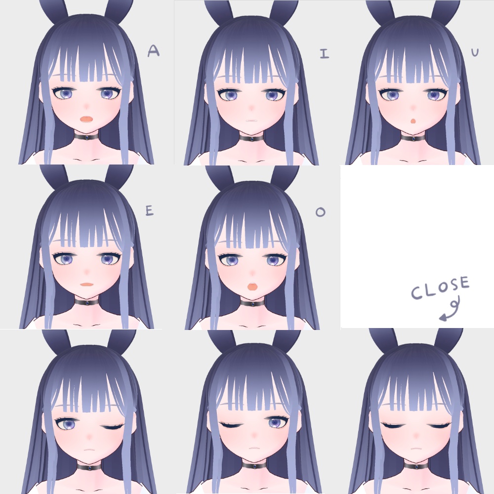 【vrm/vroid hair】Rabbit girl【vroidsutudio製】