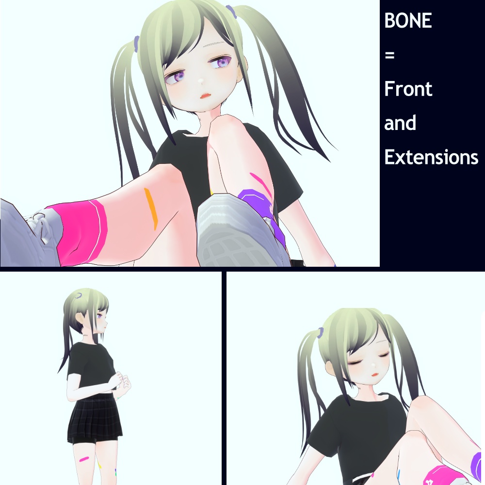 【vroid】ツインテール|pig tails【ヘアスタイル】