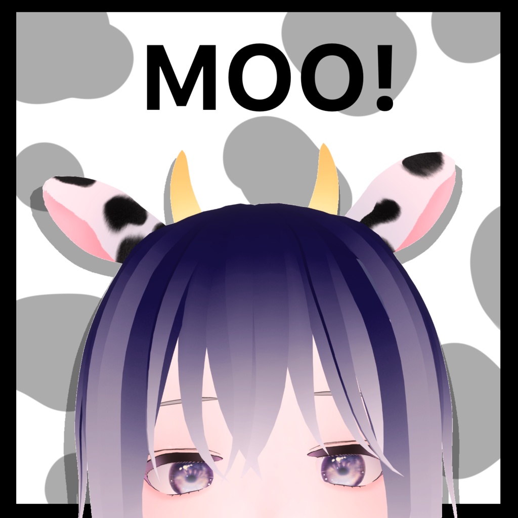 【無料 / Free 有り】牛の服セット / COW COSTUME【Vroid】