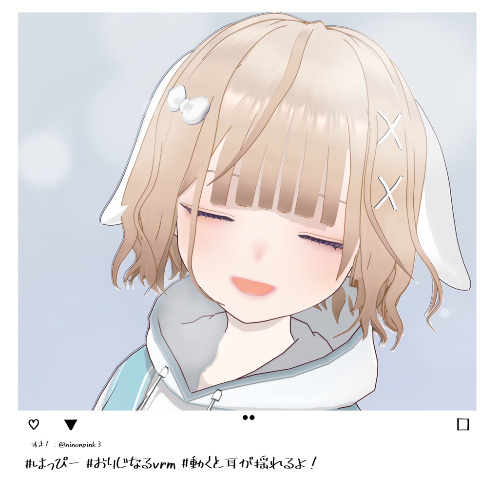 【Vroid】犬コスチュームとvrmモデル・dog cosplay girl【vrm】