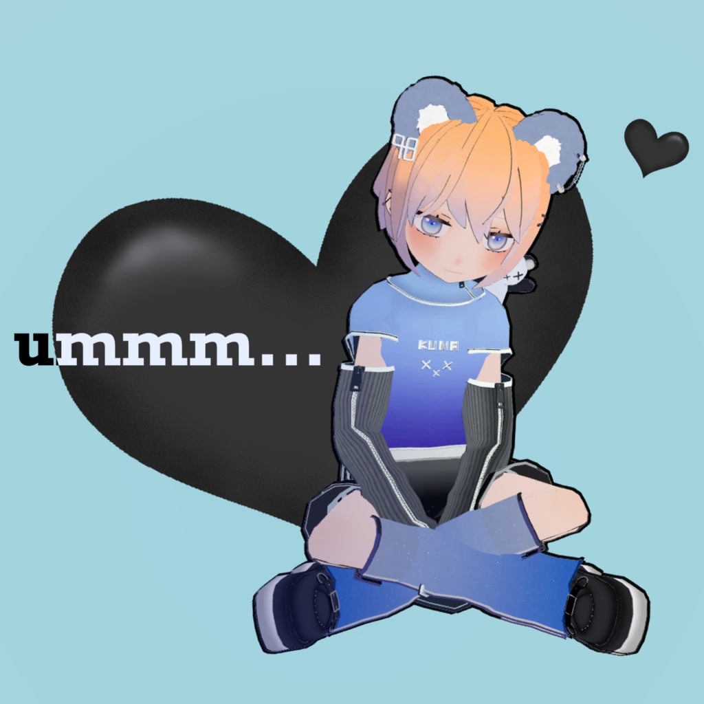 【VRChat用】BlueBear【3Dモデル】