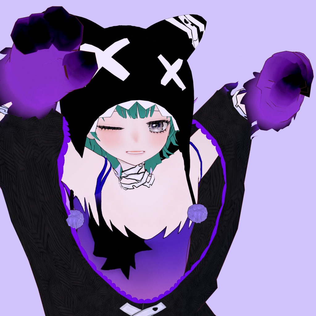 【VROID】化け猫コス【Halloween】