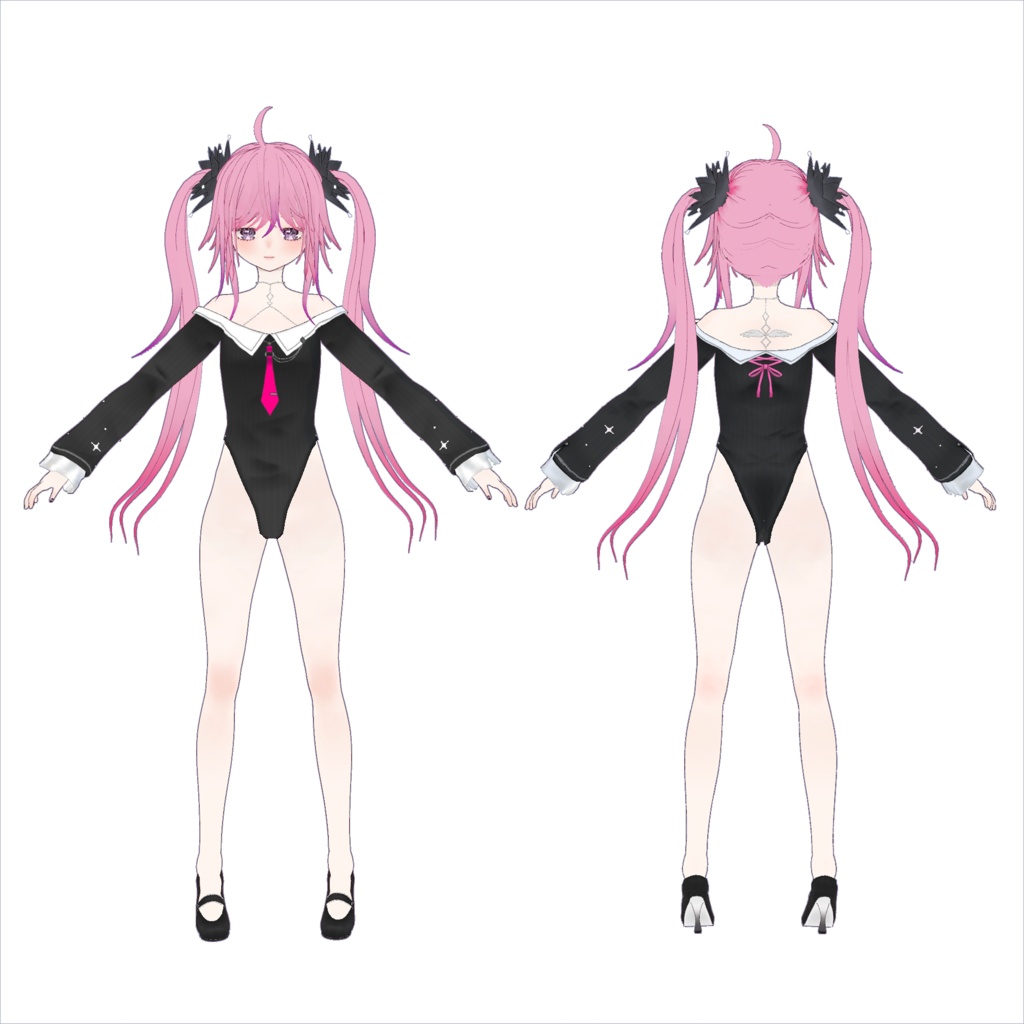 【Vroidアバター】朱鷺・TOKI【髪型】