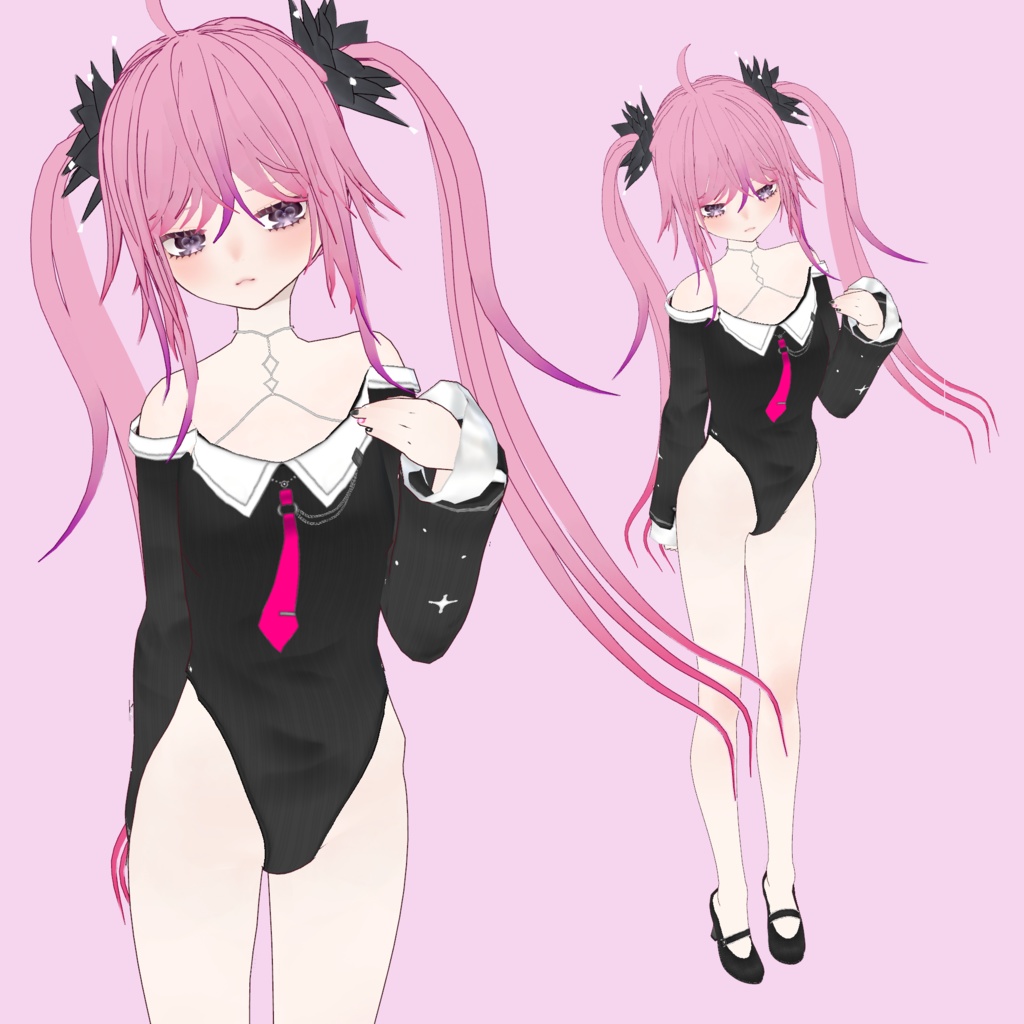 【Vroidアバター】朱鷺・TOKI【髪型】