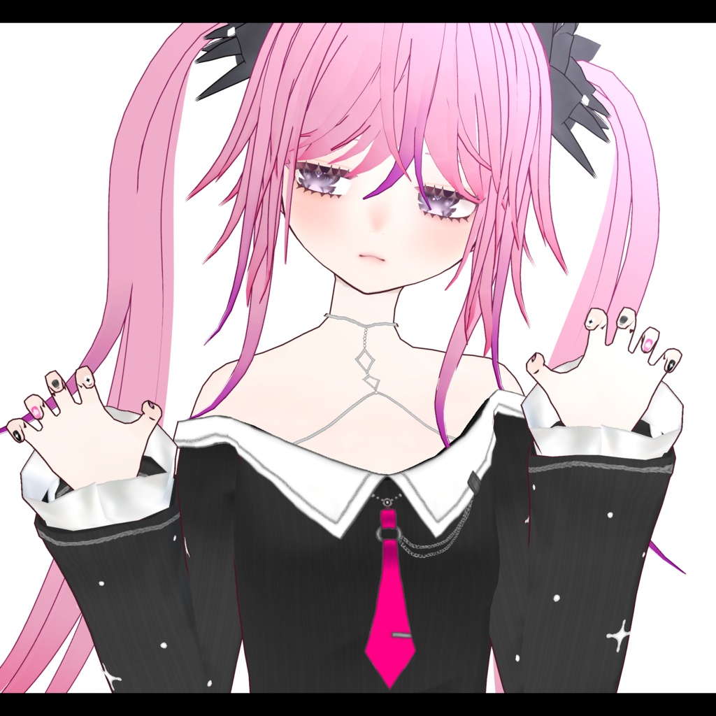 【Vroidアバター】朱鷺・TOKI【髪型】