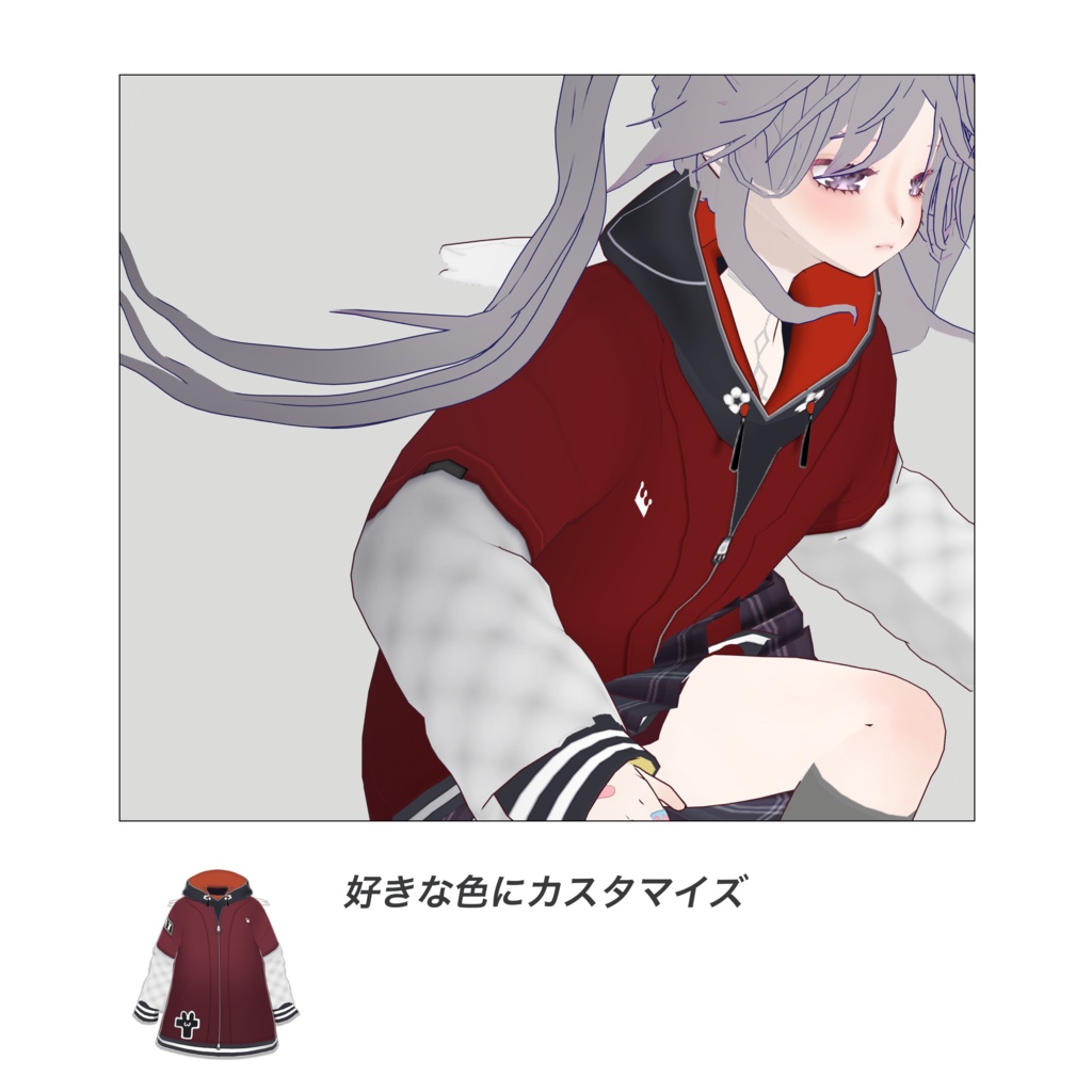 【vroid】辰年パーカー【カスタムアイテム】