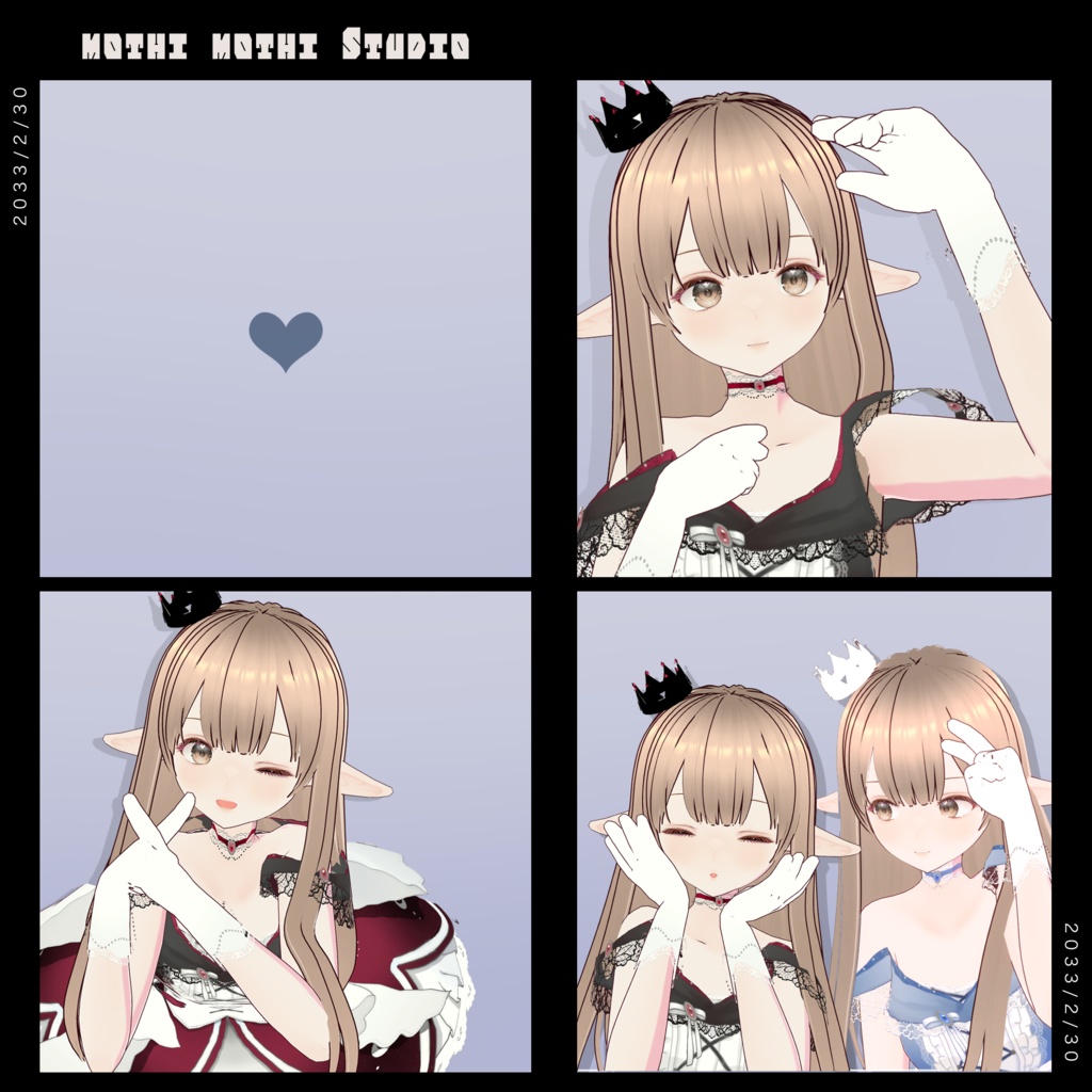 【Vroid】ドレスセット【2color】