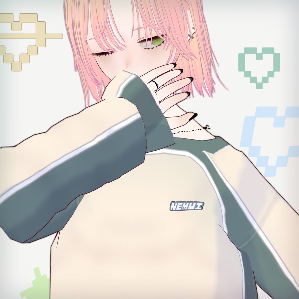 【Vroid用】ロンT ×4【Llong sleeve Tshirt】