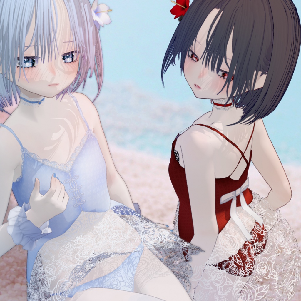 【VRoid】水着セット・Swimsuit set【カスタムアイテム】